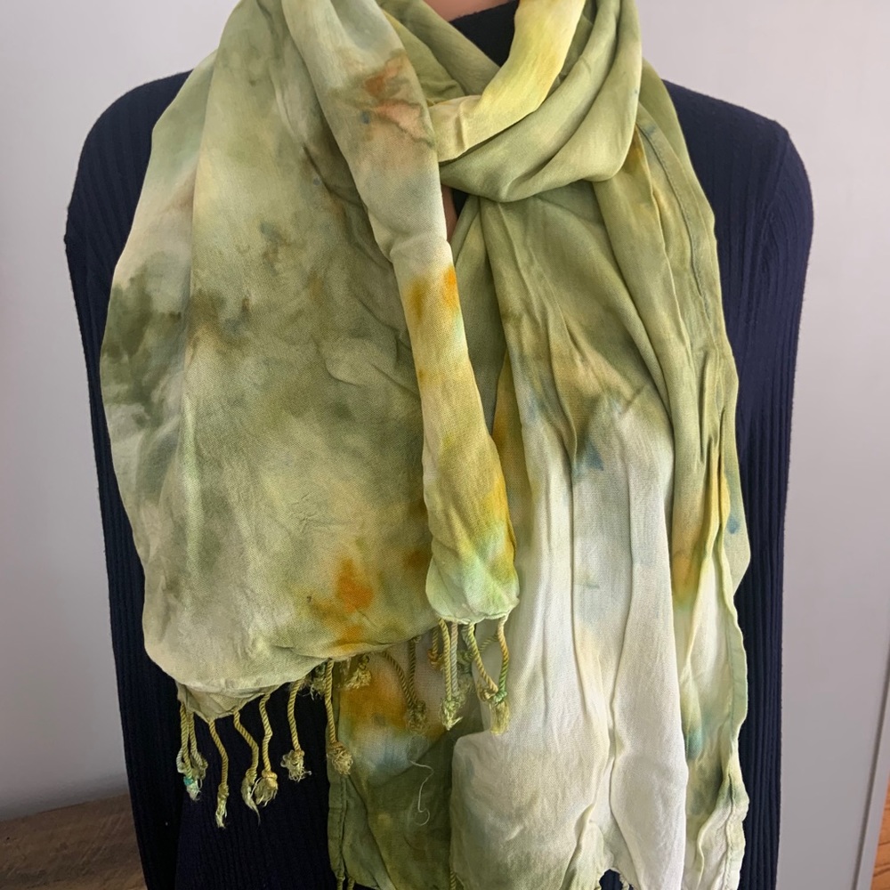 Tie dyed scarf. New